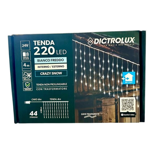Tenda luminosa led bianco - luminosa,