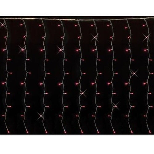 Tenda luminosa rossa luci led