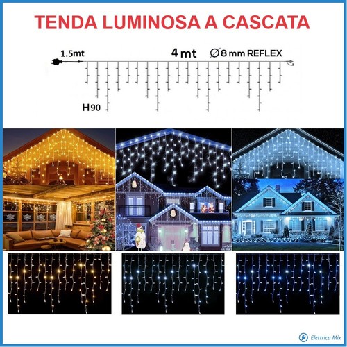 Tenda luminosa natalizia - tenda,