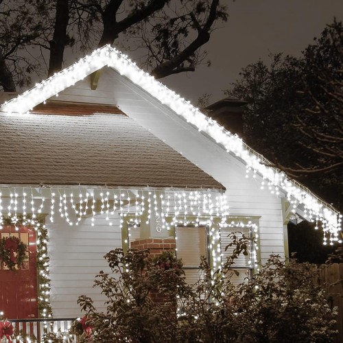 Luci natale cascata esterno - luci,