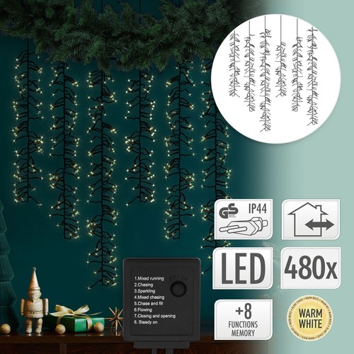 Tenda luminosa 480 led luce - led,